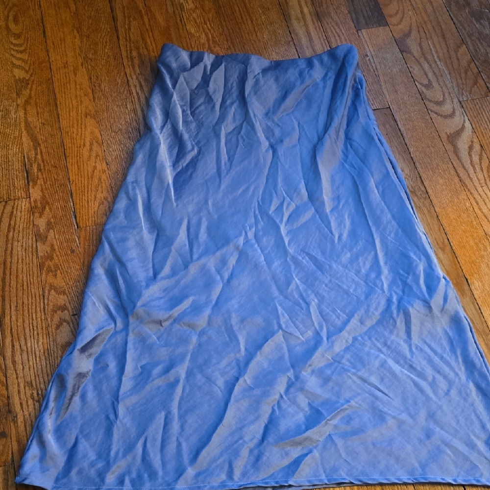 Elegant Women's Blue Maxi Skirt